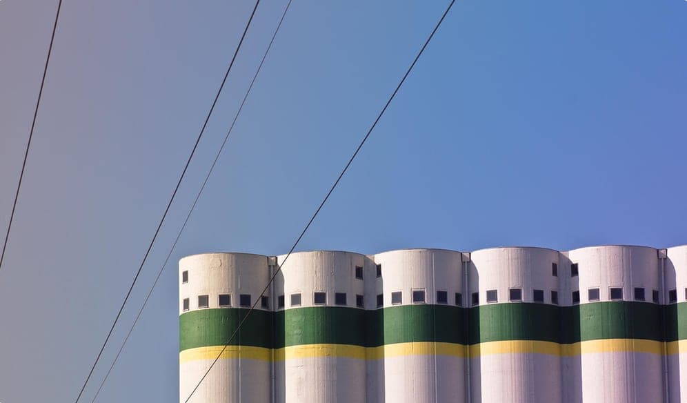 Cylindrical battery cells standing side by side